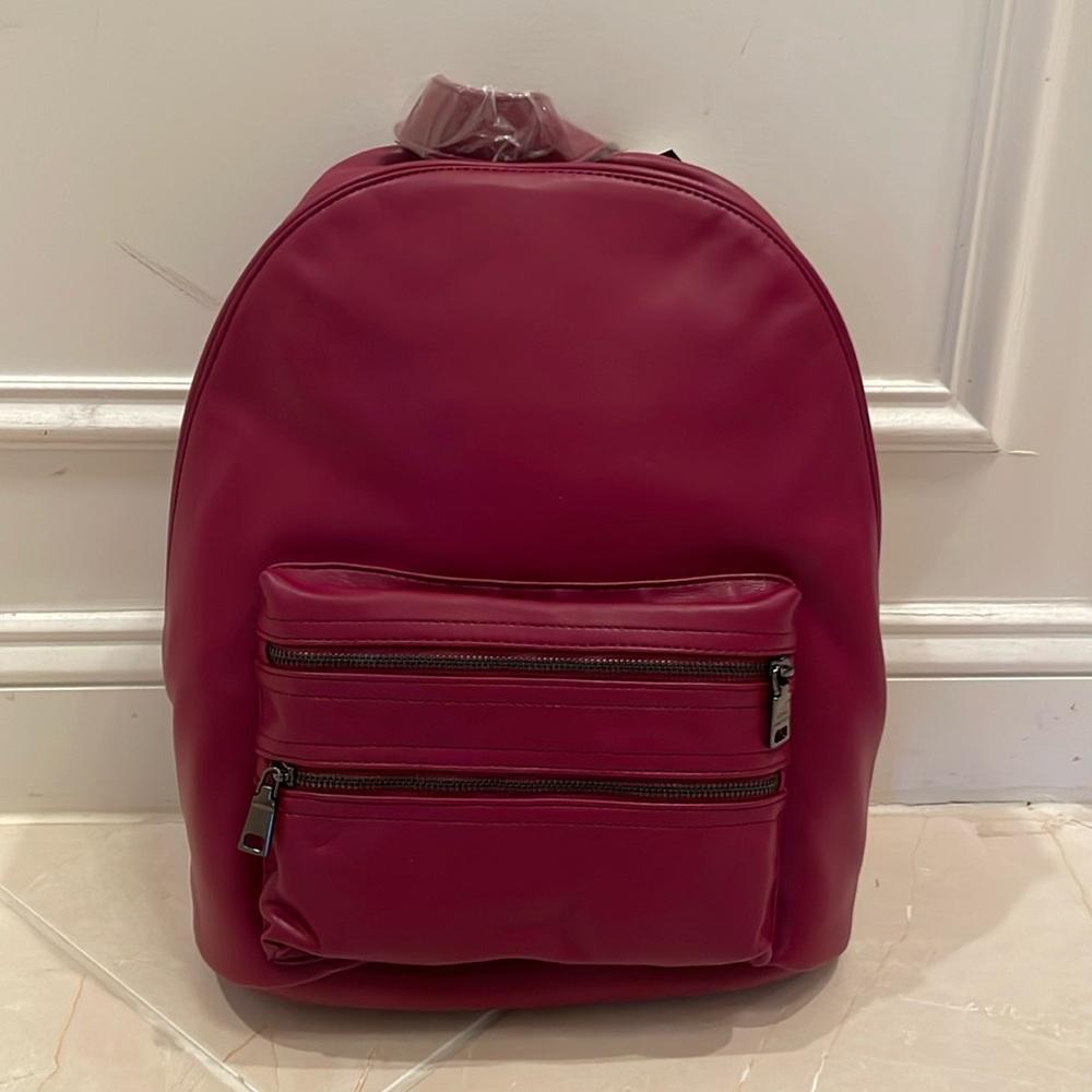 NWT faux leather backpack